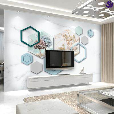 影视墙壁纸自粘电视背景大额优惠券