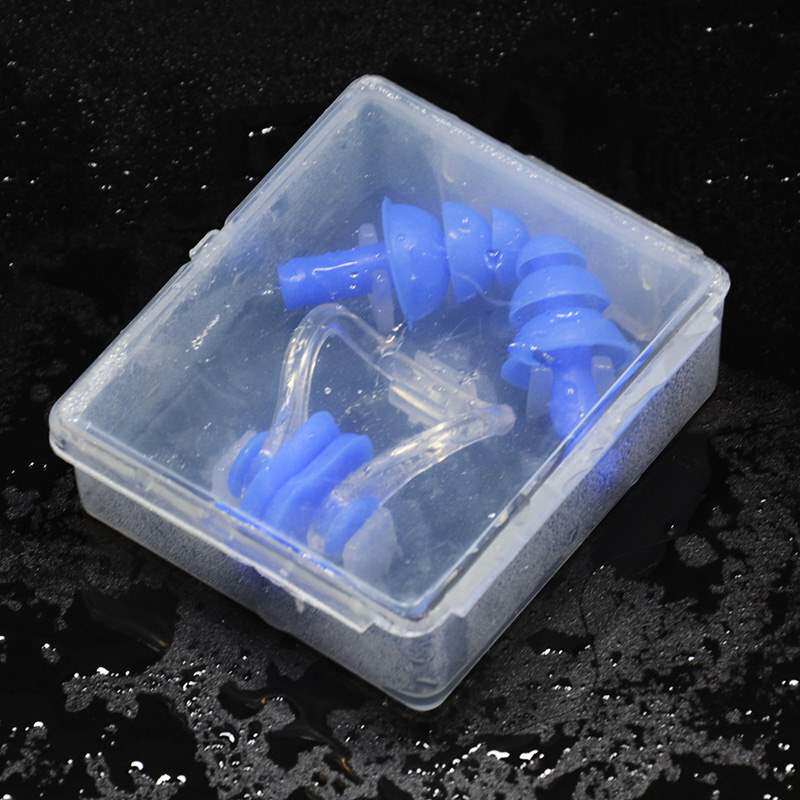 防水耳塞耳朵游泳硅胶鼻夹男女成人儿童柔软洗澡进水潜水游泳装备