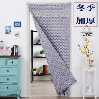 双面棉门帘加厚秋冬季防寒保温保暖挡风隔断卧室门帘家用免打孔