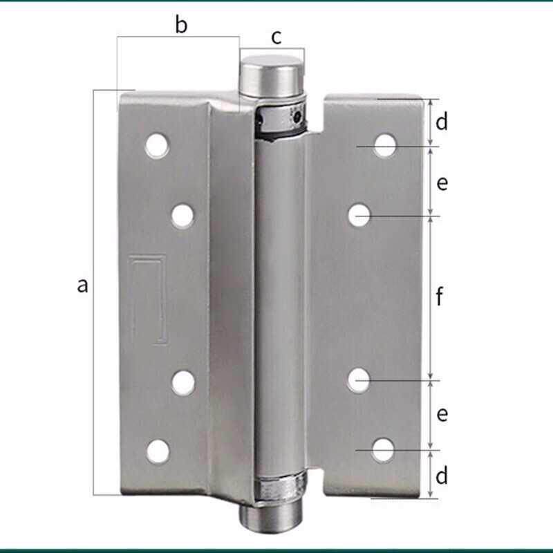 不锈钢弹簧内外开自由双开门合页双向牛仔门闭门器万向铰链双向