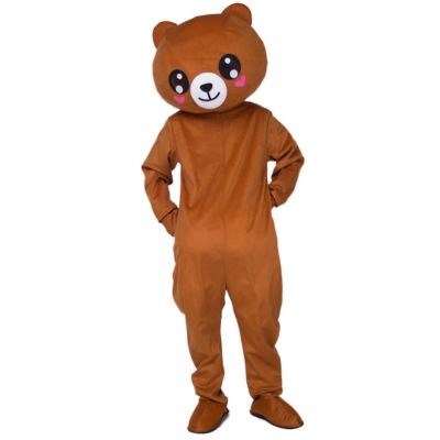 可爱网红儿童学生服装大号动漫夏季卡通布朗搞怪熊人偶熊o行走套