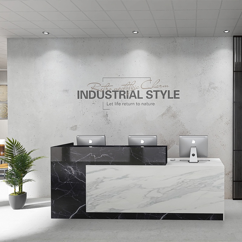 工业风水泥灰色墙纸企业形象墙展厅办公室公司前台logo背景墙壁纸