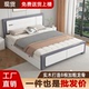 实木床现代简约1.5m主卧双人床1.8出租屋用小户型经济型1.2单人床