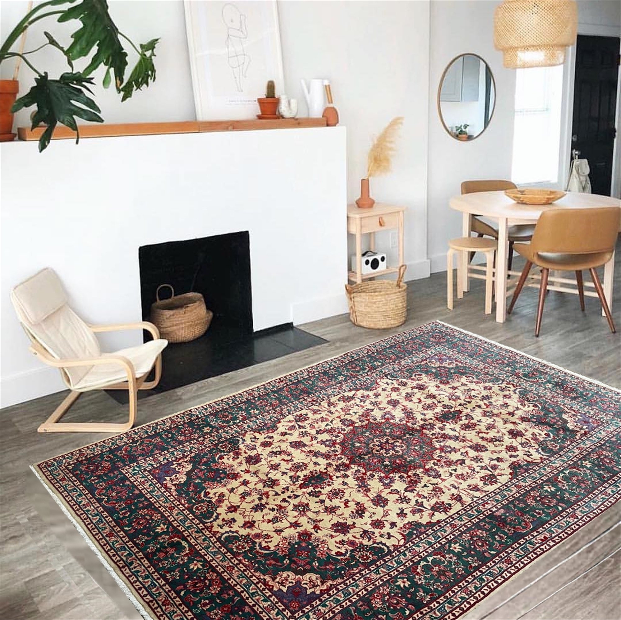 ferdows波斯地毯进口纯羊毛欧式美式田园乡村法式宫廷风新中式毯