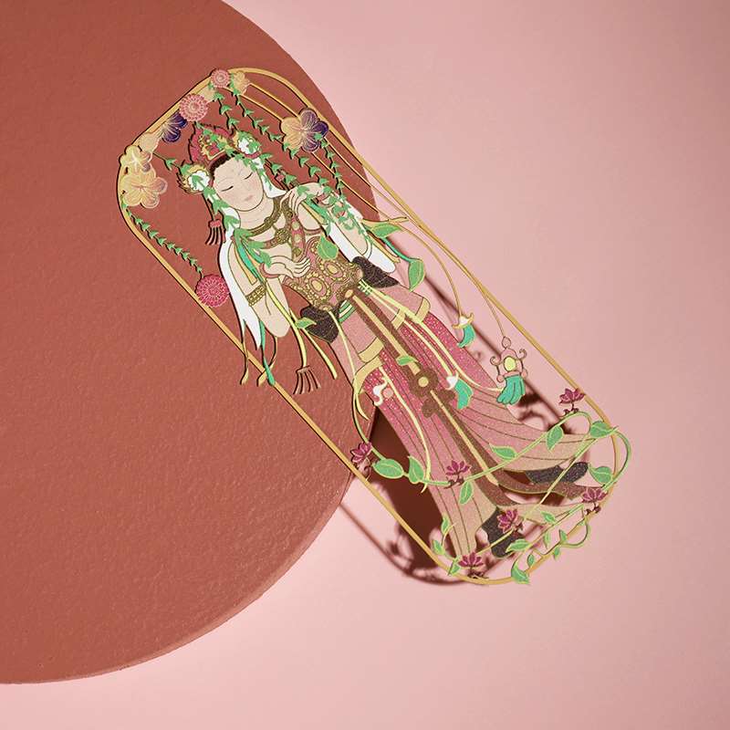 东方密语书签金属镂空美人菩萨古风中国风敦煌文创纪念品文具礼盒