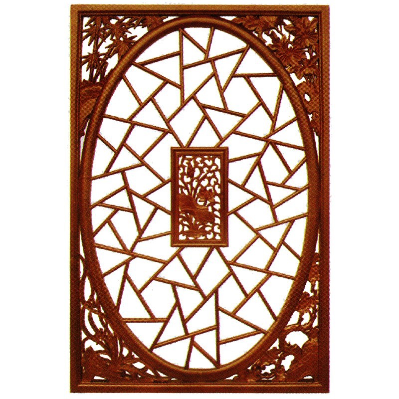 东阳木雕仿古门窗窗花实木花格背景墙雕花隔断玄关木z格栅中式挂