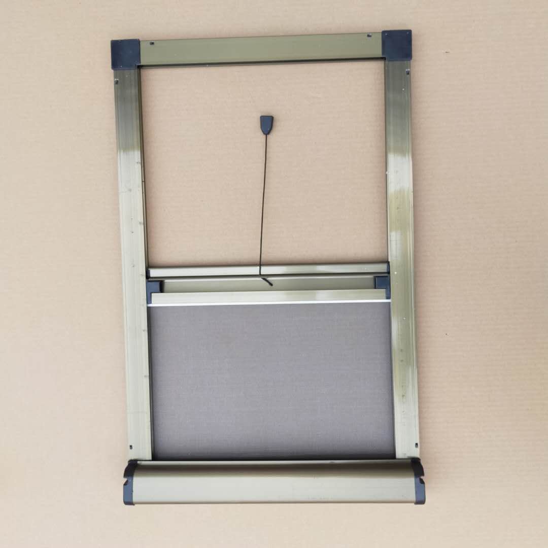 定制304不锈钢卷帘纱窗隐形上下拉卷筒式伸缩金刚f网纱窗平开推窗