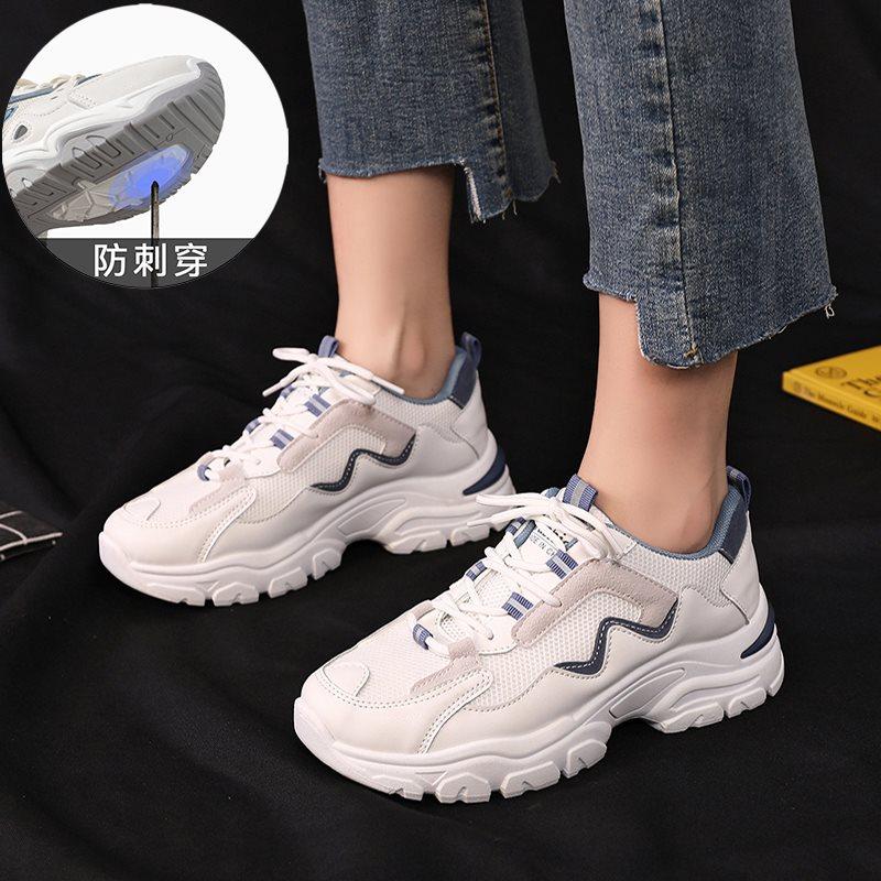 劳保鞋女夏季时尚静电鞋透气轻便舒适工作鞋女士防砸防刺工地四季