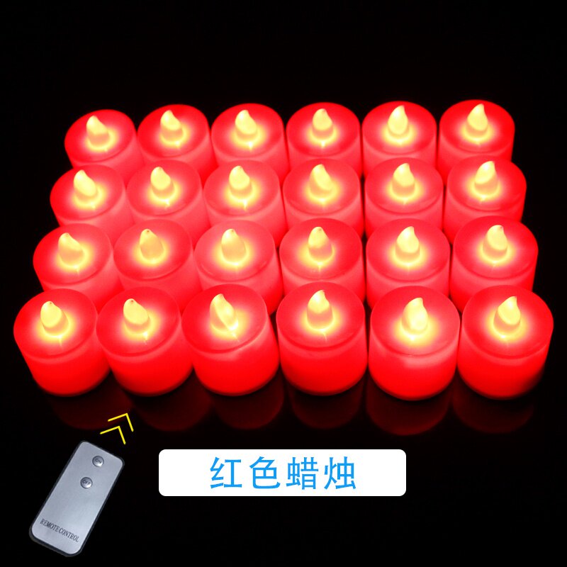 新品遥控led电子蜡烛灯求婚布置创意用品浪漫生日表白场景布置爱