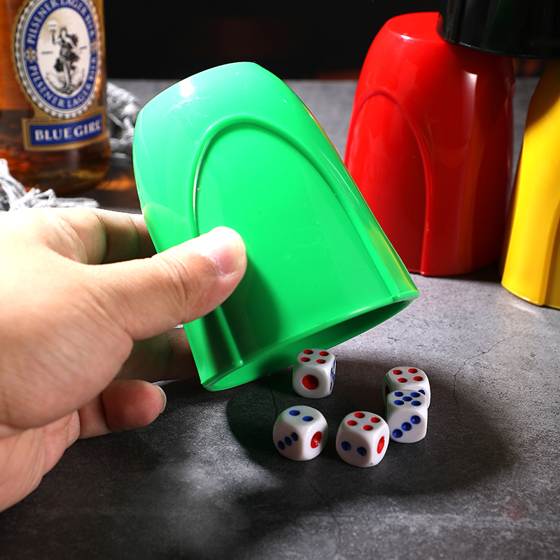 筛盅骰子套装创意高档ktv酒吧用品色盅骰子摇色子骰盅骰子盅甩盅