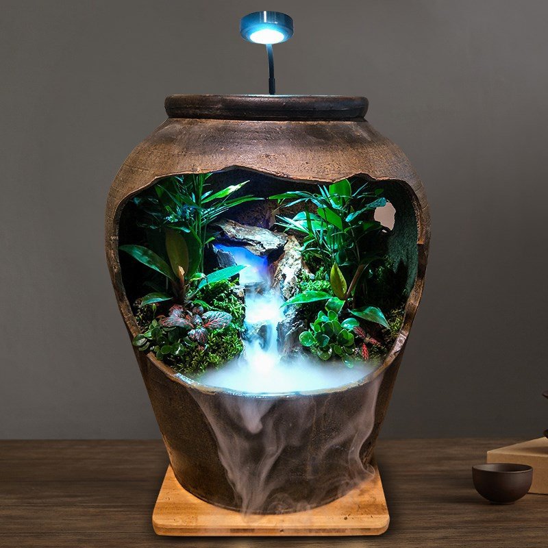 特价假山盆景植物流水