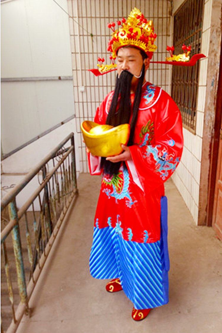 财神服装财神爷财神戏曲服装全套古装表演服开业年会表演财神服
