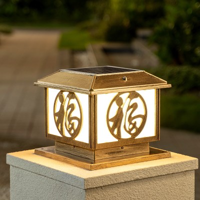 太阳能门柱灯大门灯花园别墅图片