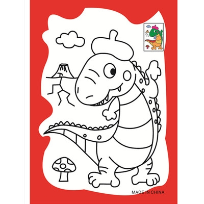 画画本涂色diy颜料画图片