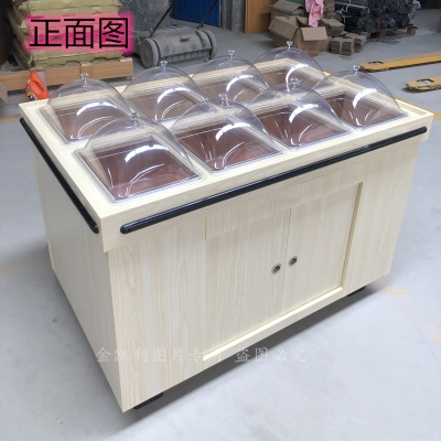 超市木制酱菜台展示柜咸菜柜蜜饯柜食品柜面点柜熟食柜储藏货架图片