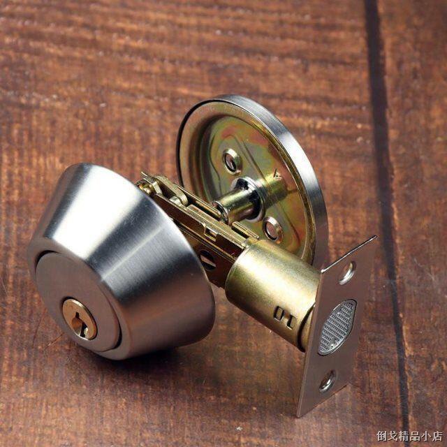 {固力闭锁呆锁单舌暗锁隐形门锁双面单面锁通道卧室内家用暗装