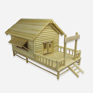 diy手工制作材料包竹签小房子模型雪糕棒小屋拼装创意玩具包邮