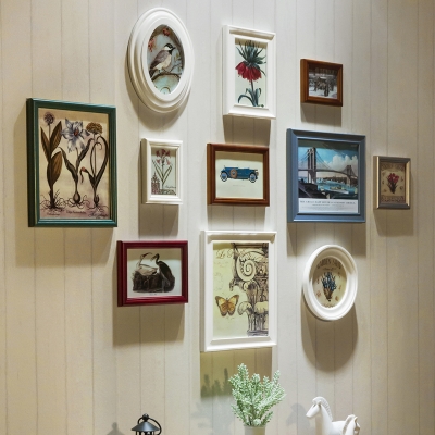 新品儿童房间卧室墙上相框挂墙组合创意温馨餐厅玄关照片墙小墙面