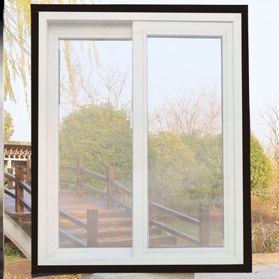 无框阳台玻璃窗防蚊纱窗防蚊网纱窗网窗门k帘白色门窗宿舍内贴细