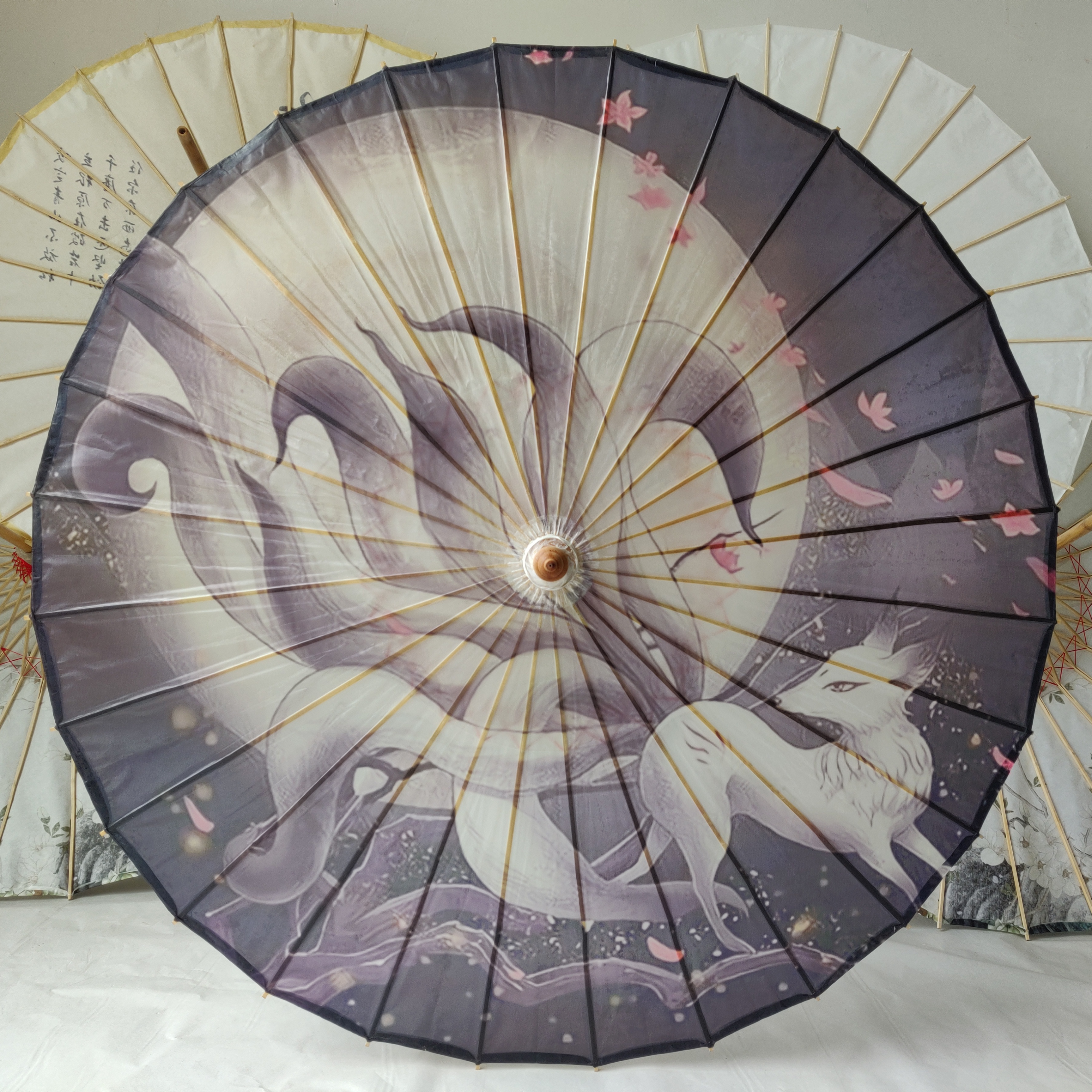 石鼓防雨防晒油纸伞女古风道具古典舞蹈汉服伞旗袍走秀装饰i桐油