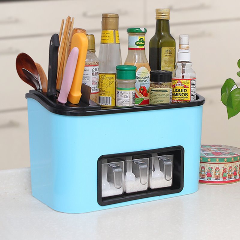 5折)厨房用品储物置物u架落地调味料调料收纳盒橱柜灶台收纳神器
