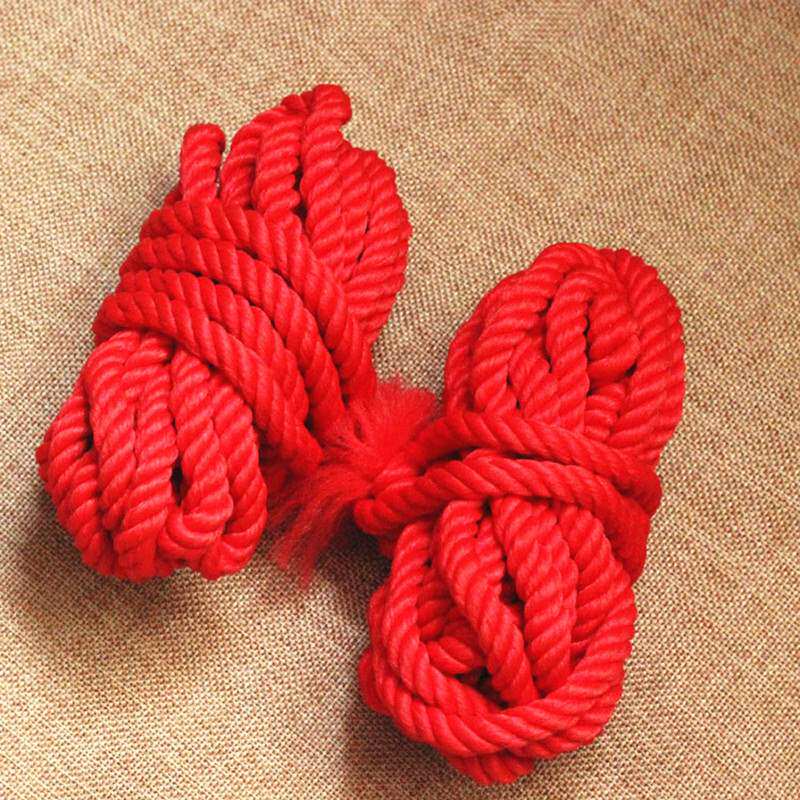 2条装结婚女方陪嫁道具捆被子绑红绳子捆嫁妆婚庆用品红色缆车绳