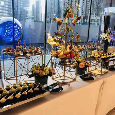 简约冷餐会展示架套装甜i点甜品台布置摆台摆件道具茶歇台图片