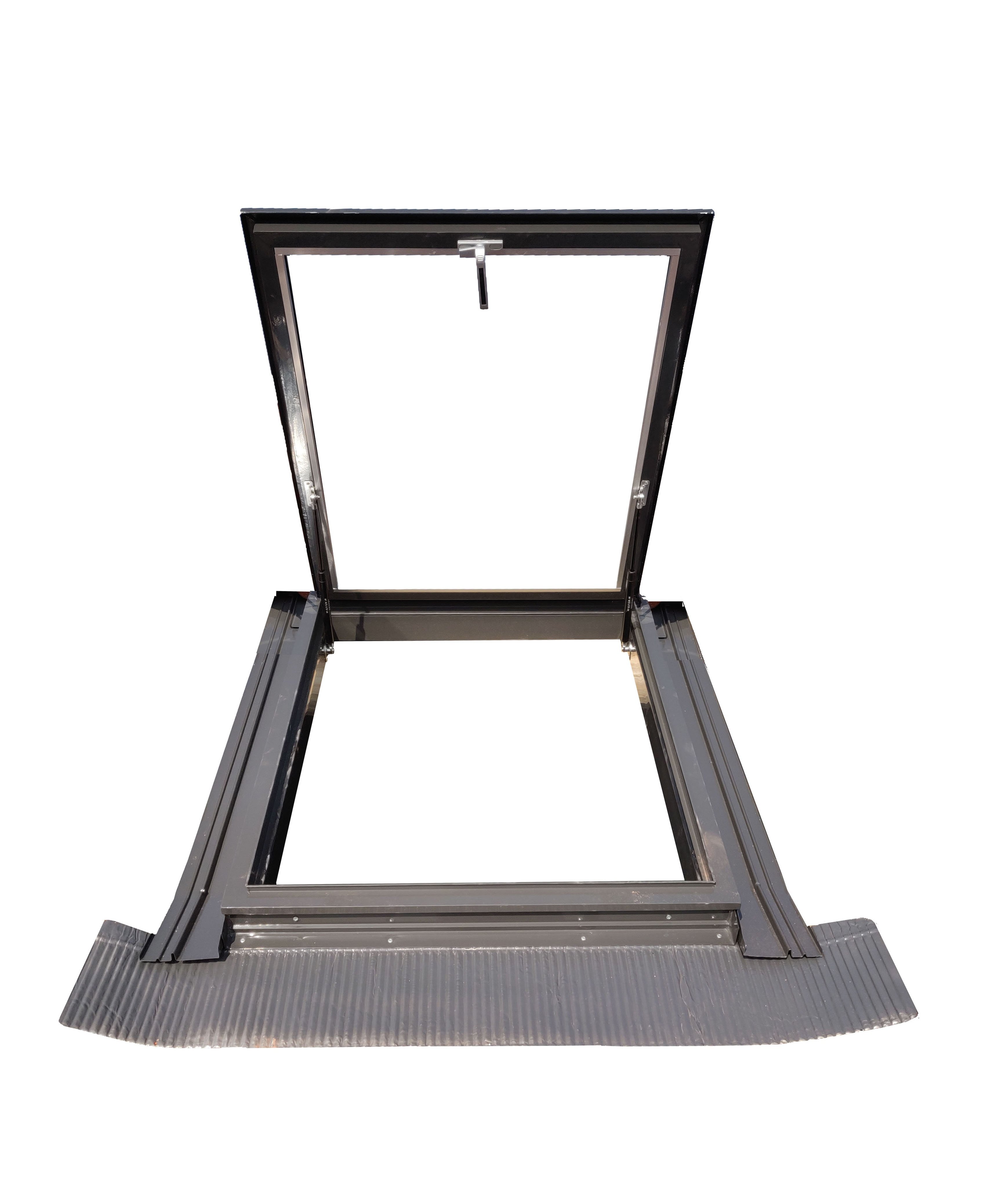 天窗窗盖天阳光天窗采光房q屋顶屋面加厚手动铝合金斜斜地下室阁