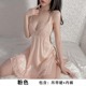 性感睡衣女夏季冰丝2024年新款高级感薄款小胸蕾丝吊带睡裙套装JS