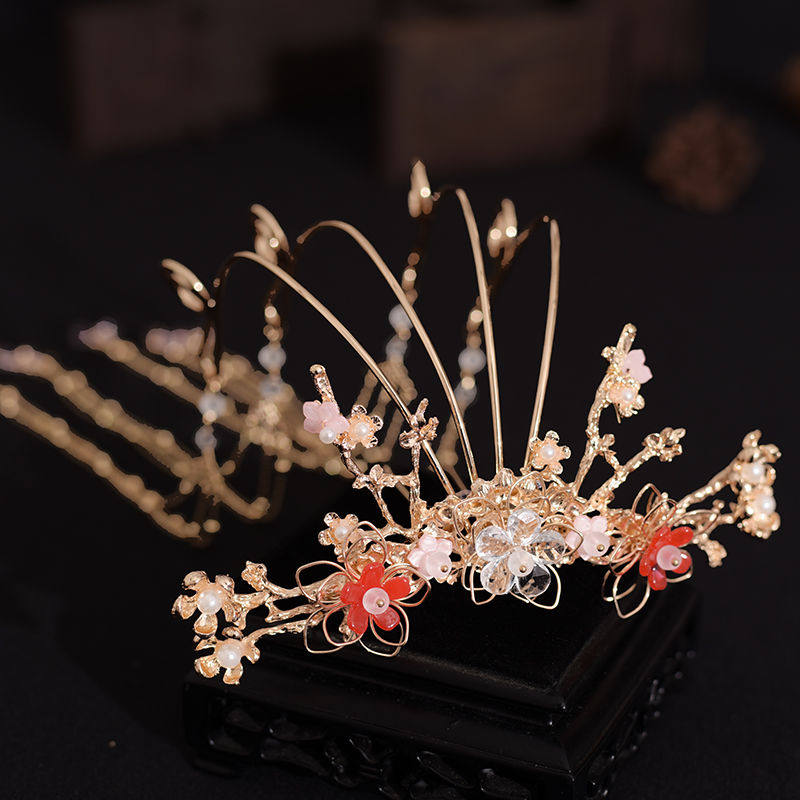 古代发饰流苏步摇一套