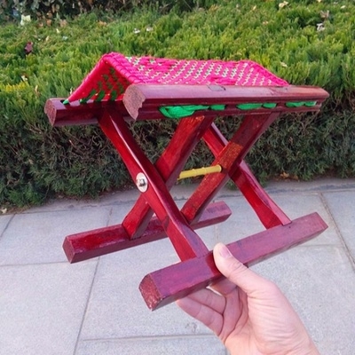 小马扎凳便携折叠木制图片
