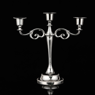 镀银欧式烛台图片