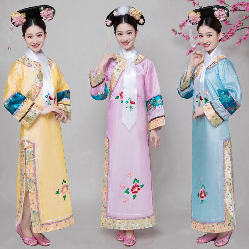 古装女还珠格格旗服公主宫女皇后甄嬛传服饰旗袍大码宫廷服装优惠券