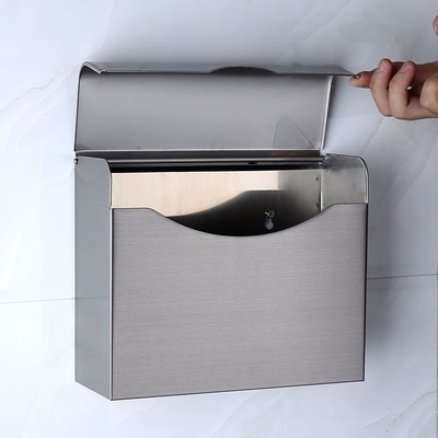 卫生间纸巾盒厕m纸盒304不锈钢纸巾架卷纸浴室手纸盒卫浴防水抽纸
