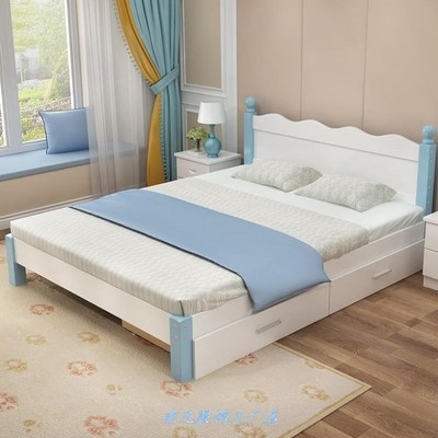 床现代简约家用1.5m床创意夏e天个性的床双人床孩子主卧主卧