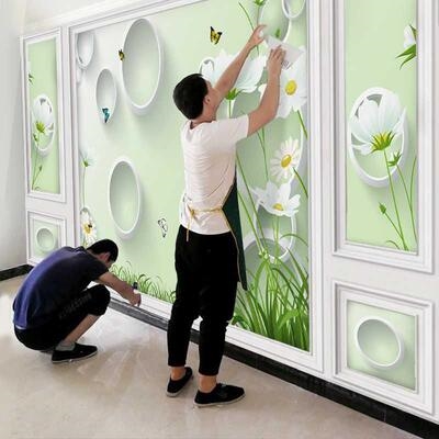 沙发背景墙壁画整张图片