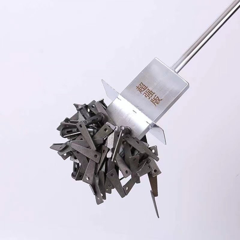 强磁吸铁器手动除铁抽拉式捡铁拾铁器强力磁铁吸铁石铝模销钉工具