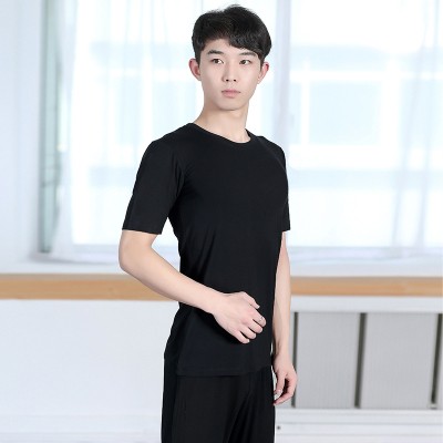 服装莫代尔拉丁舞上衣裤子现代舞蹈练功服套装男女成人古典莫代尔宽松