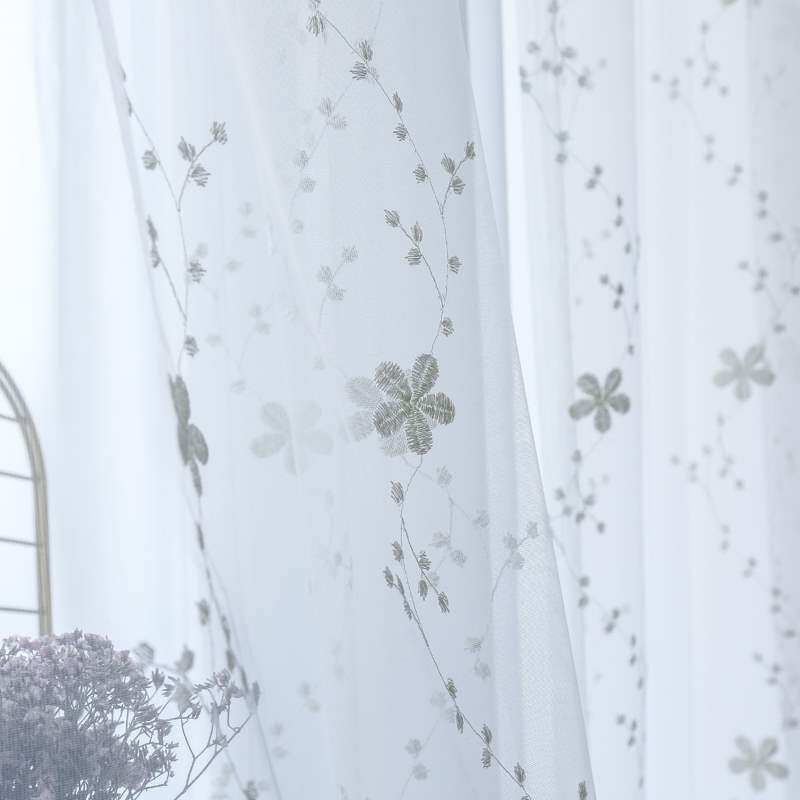 (今日6折)窗纱布料阳台网纱薄纱纱帘白纱窗帘白沙飘