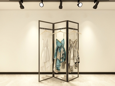 服装店中岛e架男女装店展示架落地式屏风挂衣架个性创意橱窗隔断
