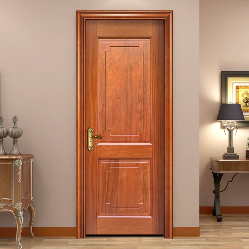 原木门室内门新中式房间门胡桃木红橡烤漆门沙比利红樱桃实木门已售
