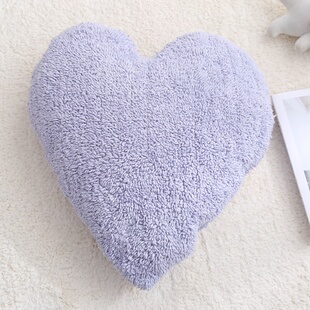 ins风爱心抱枕少女心男朋友枕儿童房卧室n手枕赛络纺全棉靠垫拆洗