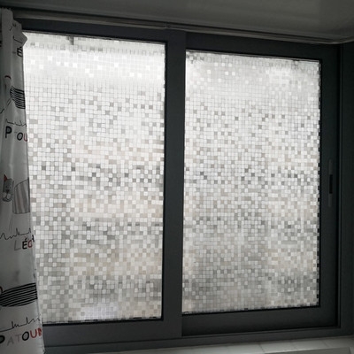 马赛克玻璃格子窗免装饰半透客厅玻璃贴纸贴贴膜胶阳台静电推拉门