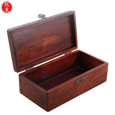 中式复古首饰盒实木盒红木i印章收纳盒红酸枝佛珠手串古玩收藏礼