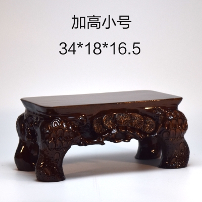 崖柏根雕底座实木图片