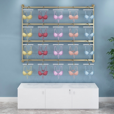 内衣店a可调节货架展示架店铺挂胸罩文胸上墙陈列架挂架落地展示