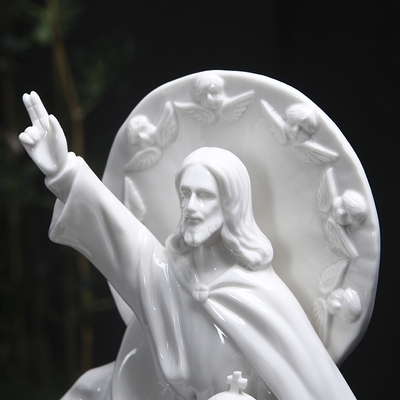 天主教摆件全能像耶稣e基督教陶瓷主内圣物家居用品教堂十字架饰