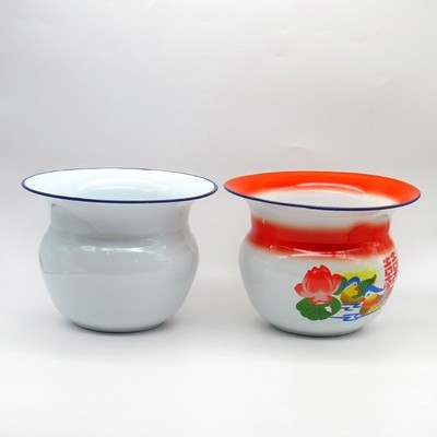 搪瓷痰盂加厚老式成人图片