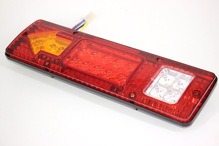 三轮向三节摩托车电动尾灯三轮车转配件led尾灯总成12v48v60v一