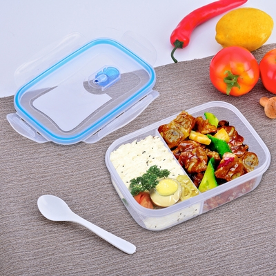 胶饭盒分隔上班族可微波炉型便携便当塑料保鲜加热儿童两水果格.